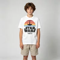 Star Wars Movie Retro Casual Vintage Summer Tee Men Women Kids Tee Adults Children Boy Gril Top Kids Parent Child Cotton T Shirt