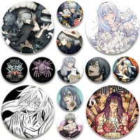 Mahito HD Print Anime Pins Round DIY Creative Badge Handmade Tinplate Brooches Breastpin for Backpack Clothes Gift Accessory