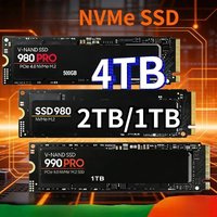 980Pro/990Pro M2 SSD Solid State Drive 1TB, 2TB, 4TB, PCIe 4.0 NVMe, 7400MB/s suitable for laptops and PC desktops
