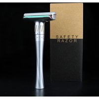 XUANFENG Zinc Alloy Traditional Double sided Blade Shaver Men's Hand Knife Shaver Packaging Box of 5 Blades