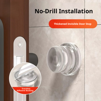 Silicone Gel Door Muffler: Transparent Non-Slip Floor Buffer & Wall Protection Furniture Bumper Pad