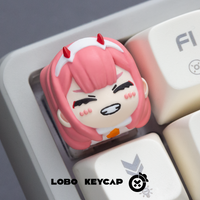 Darling In The Franxx!02 Zero Two Keycap Anime Character Merchandise Kawaii Esc Replacement Mechanical Keyboard Accessory Keycap
