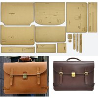 YOMDID 14PCS Briefcase Making Kraft Paper Template DIY Handbag Pattern Making Kraft Paper Stencil Leather Tools Accessories