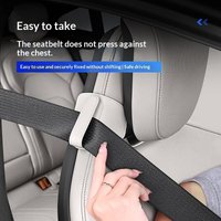 New 1Pcs Car Seat Belt Fixator PU Car Sports Seat Belt Adjustment And Fixing Device Adjustable Strap Clip Holder Car Accessories