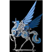 DIY Unicorn Winged Horse 3d Model Kits for Adults Stainless Steel 3D Metal Puzzle Mechanical Fairy Beast Series Assembly Toy