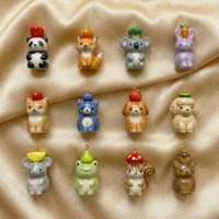 Cute Animal Pendant Puppy Koala Squirrel Charm Handmade DIY Jewelry Making for Necklace Bracelet Women Accessories