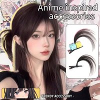 Anime Manga Ahoge Hair Clip Cosplay Fake Extension Hairpins Women Kawaii Hairpiece Simulation Hair Synthetic Tool Accessory