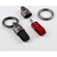 Suede Leather Zinc Alloy Car Keyring Keychain Gift For Audi A1 A3 A4 8P 8L 8V A5 B6 B7 A6 A7 C5 C6 Q3 Q5 Q7 4F S3 S4 S6 RS3 TT