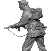Resin Model figure, soldier, WWII Military theme, 1/35 WW2 British para(thompson), GK, Unassembled and unpainted kit