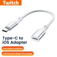 60W Type C To Lightning Adapter ios Male To Type C Female Fast Charging Adapter for iPhone 15 Tablet Laptops Phone Data Transfer