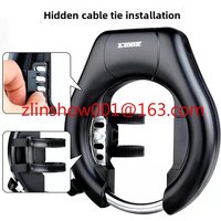 AliExpress SEVENMOONS Bicycle black key lock Large lock Horseshoe bold, crab claw lock, bicycle convenient lock Cycling supplies