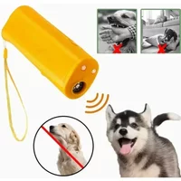 LED 3 in 1 Pet Dog Repeller Anti Barking Stop Bark Training Device Trainer Ultrasonic Anti Barking Ultrasonic Without Battery