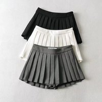 Sexy Women Pleated Skirts High Waist Summer Preppy Vintage Mini Skirts Korean Casual Tennis Student White Designed Dance Skirt
