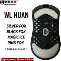 UnusualWaySports Mouse Skates Feet WLmouse Huan Cambered Surface PTFE Anti Collapse Magic Ice Pink Black Silver Fox