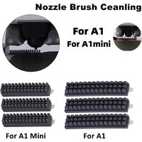 For Bambu Lab A1 Mini Nozzle Wiper Nozzle Brush Silicone Brush Hotbed Mounted Scrubbers For Bambu Lab A1 3D Printers Accessories
