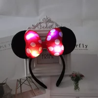 Disney Mickey Hair Pin headband Minnie LED lights Stuffed Animals Movies TV toys