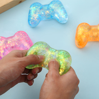 Squishy Sequins Game Machine Maltose Fidget Toy Anti-stress Slow Rebound Pinch Toy Soft Squeezing Colored Decompression Toy