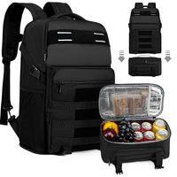 Removable Backpack with Lunch Bag High-capacity Cooler Insulated Picnic Bag 15.6 Inch Laptop Backpack Outdoor Travel Backpack