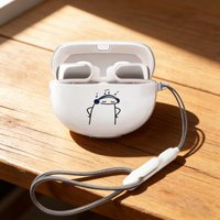 Cute Happy For Bose Ultra Open Earbuds Protective Shell Soft TPU Silicone Transparent Case for Earphones