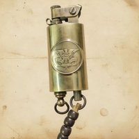Old Style Trench Petrol Lighter Vintage Brass Kerosenes Lighter Retro Gasolines Lighter Essence Briquet