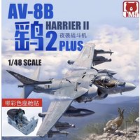 UMa Model 1/48 Scale US D1001 AV-8B Harrier II Plus Attack Aircraft Model Kit