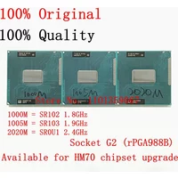 Mobile Celeron cpu processor 1000M 1.8GHz SR102 1005M 1.9GHz SR103 2020M 2.4GHz SR0U1 dual core Socket G2 / rPGA988B