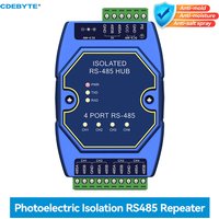 Industrial 4-way Cache RS485 Hubs Photoelectric Isolation DC8-28V CDEBYTE E810-R14 ESD Protection Power and Signal Isolation