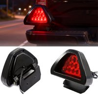Universal Fog Lamp Triangle Car Brake Light Red Tail Light LED Flash Bulbs Warning Light 12V Singal Lamp for Car Motorcycle