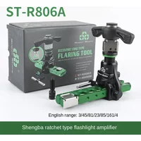 DSZH ST-R806A Copper Tube Expander Tool Ratchet Hand Electric Dual-use,Reamer and Trumpet Flaring Tool Kit for Air Conditioner