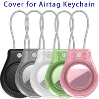 Waterproof Cover for AirTag Keychain Holder with Wire Cable Anti-Lost Tracker Accessories for Luggage Backpack Airtag Case
