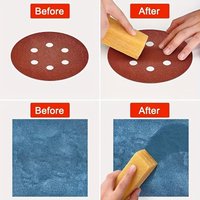 Natural Rubber Abrasive Cleaning Sticks effectively clean sanding belts, discs, and sandpaper as handheld maintenance blocks.