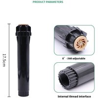 Watering Nozzle Lawn Irrigation Device 1/2" Female Thread Buried Up Sprinkler 360° Automatic Lift Type Scattering Ray Jet