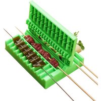 Skewers Kebab Maker Barbecue Stringer Box Machine Beef Pork Meat Vegetables String Grill Kitchen Accessories Outdoor BBQ Gadget