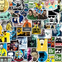 50PCS Breaking Bad Stickers Graffiti Stickers DIY Diary Phone Case Handmade Scrapbook Aesthetic Stickers