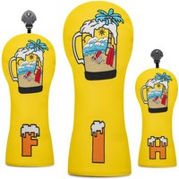 Cola Coconut Design Style Golf Club Cover, Suitable for Driver, Fairway Wood, Hybrid Club - Golf Club Head Cover