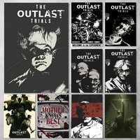 Game The Outlast Trials Poster Self-adhesive Art Waterproof Paper Sticker Coffee House Bar Room Wall Decor