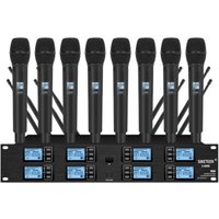 Professional UHF wireless microphone, handheld lavalier conference microphone suitable for churches and stage performances