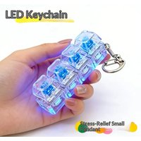 PC4 Key Mechanical Keyboard Test Axis Stress-Relief Button Finger Squeeze Toy Keychain Stress-Release Toy