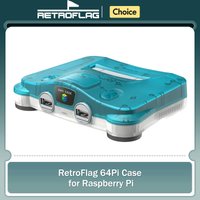 RetroFlag 64Pi Case Compatible with Raspberry Pi 5 Dual USB Ports, SD Card Storage for Raspberry Pi with Safe Shutdown and Reset