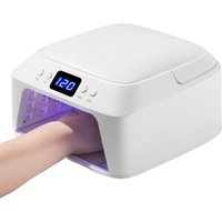 Lampe UV pour ongles à 71 LED, grand espace, sèche-ongles avec oreiller à main, capteur intelligent, lampe UV professionnelle 72 W pour manucure et pédicure