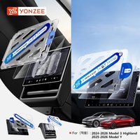 Folia Ochronna ze Szkła Hartowanego YZ do Tesla Model 3/Y/YL Highland 2025 2026, Matowa, Przeciwodblaskowa, HD, na Ekran Dotykowy Konsoli Centralnej