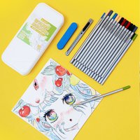 Underglaze Pencils Ceramics DIY Hand Painted High Temperature Glaze Powder Pen Painting Color Hook Line Pencil Pottery Tools