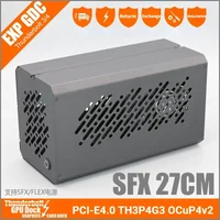 OCuLink Thunderbolt3/4 USB4 Chassis External Graphics Card GPU Dock PCIE 4.0 TH3P4G3 OCuP4v2 Metal Frame Case SFX27 ATX37CM Case