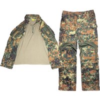 Gen3 Flecktarn G3 Frog Suit German Jungle Spotted Camouflage Men's Tactical Combat Uniform Suit Airsoft BDU Hunting Dress Gear
