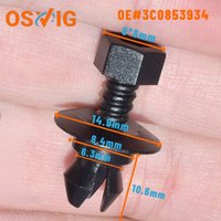 10pcs Oe# 3c0853934 Applicable To Plastic Screws, Rivets And Clips For The Skirt Trim Strips Of Volkswagen And Audi