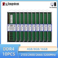 10Pcs Kingston Memoria Ram DDR4 4GB 8GB 16GB 3200MHz 2666MHz 2400MHz 2133MHz Desktop Memory PC4-21300 25600 288Pin 1.2V DDR4 RAM