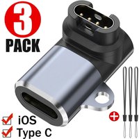 USB Type C/iOS Charging Portable Adapter For Garmin Fenix 5 5X Plus 6S 6X 7 7S 7X Venu 2 Forerunner 965 Watch Charger Converter