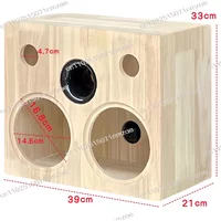 Two-way Home Housing,1Piece Wooden Speaker 6.5-inch Integrated Empty Box,DIY Dual Speaker Box