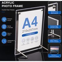 A5/6/7/8 Inch photo frame acrylic photo frame certificate camp poster display stand rectangular paper stand desktop decoration