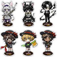 Project Moon Limbus Company Sinclair Chibi Acrylic Figure Stand Keying,Golden Spear Design Fanmade Anime Character Desk Ornament
